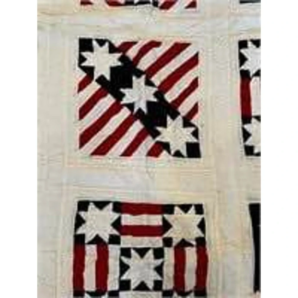Patriotic Quilt  Red White & Blue